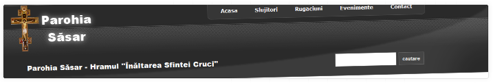 Parohia Sasar | Blog Design