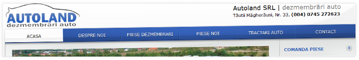 Autoland | dezmembrari auto | Web Design