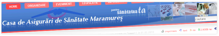 Casa de Asigurari de Sanatate Maramures | Web Design